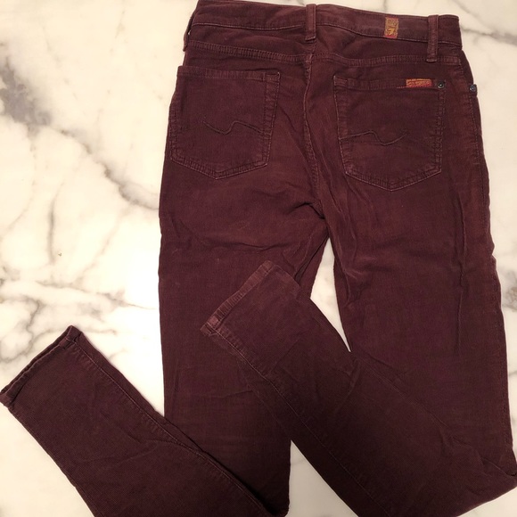 7 For All Mankind Gwenevere Corduroy Pant, Size 24 - Picture 5 of 5
